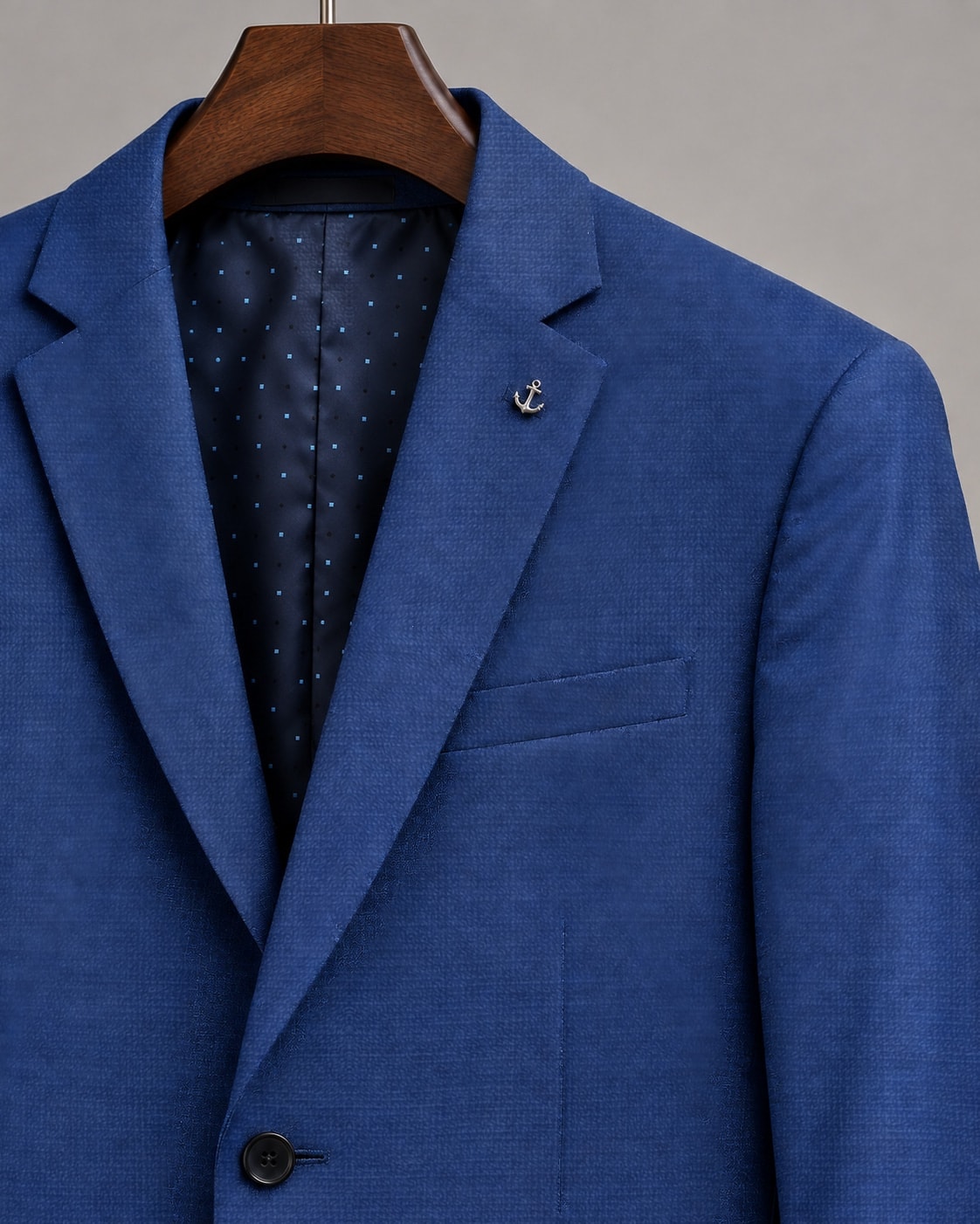 Ambo sport azul - Marina: detalle del saco